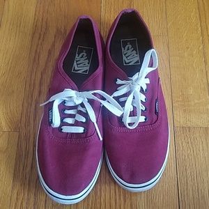 VANS Women or Men's Maroon Lace Up Shoe
